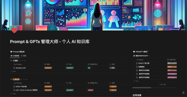 打造你的个人 AI 知识库:PROMPT & GPTs 管理大师 Notion 模板